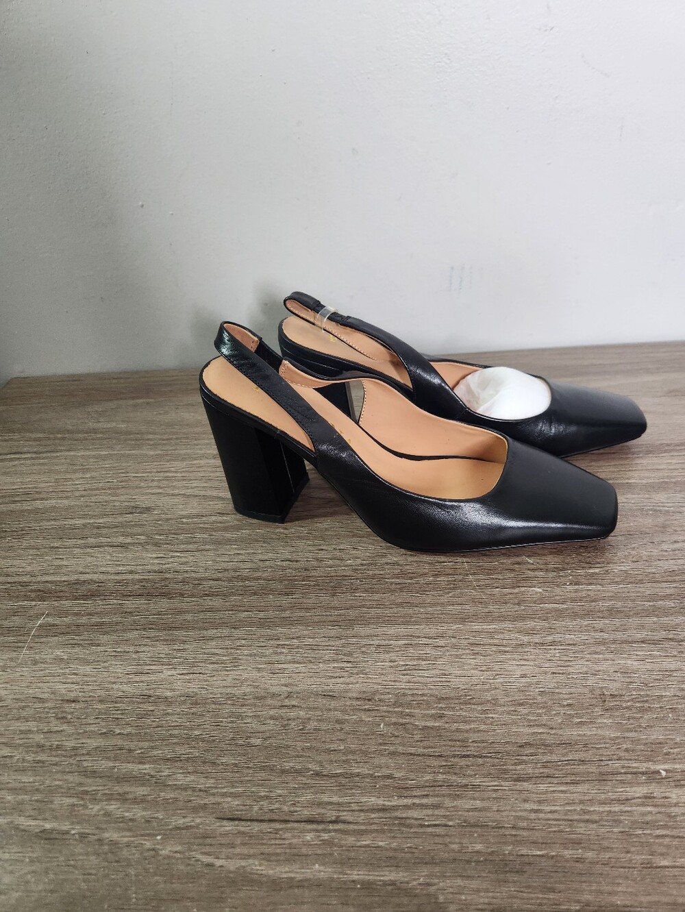FOGEENA Matte Night Club Slip On Dress Square Toe Heels - Picture 2 of 7